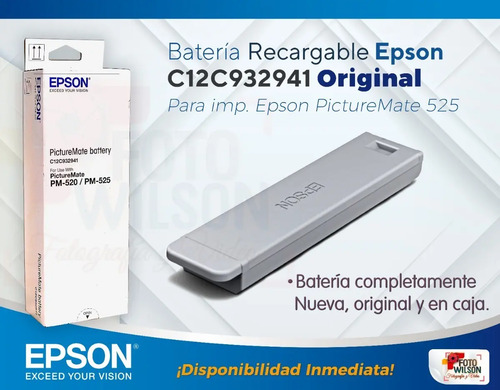 Batería Recargable Epson C12c932941, Para Imp. Epson Pm-525 | MercadoLibre