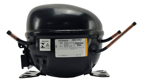 Compressor Embraco Em2u60hlp 220v R134a 1/5hp Original