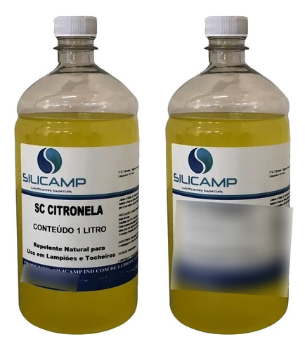 02 Óleo De Citronela Repelente Natural Tochas Lampiões 1 L