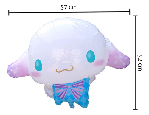 Kit Globos Metalicos Kitty Y Cinnamoroll 10 Pzs Sanrio Sanrio