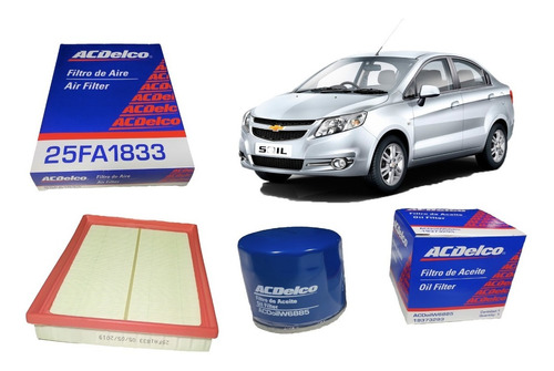 Filtro Aire + Filtro Aceite Chevrolet Sail 1.4 2011-2017