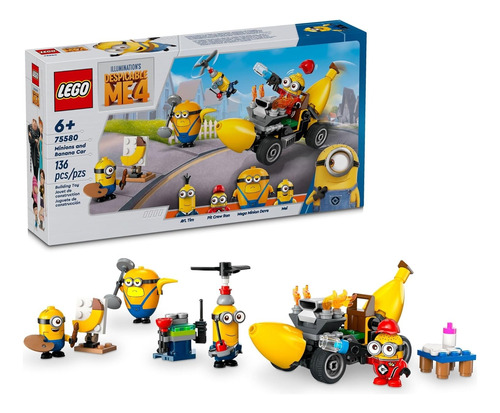 Lego Mi Villano Favorito 4 Minions And Banana Car 75580