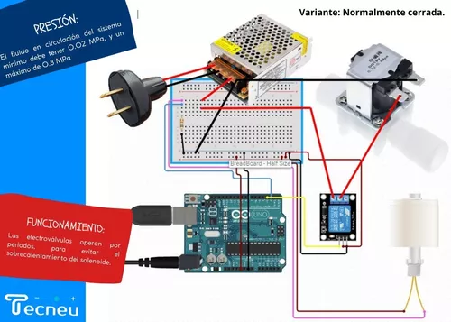 Valvula Solenoide Electrovalvula 12v 110v 220v Agua Arduino