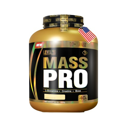 Mass Pro Xl Level Pro 40gr Proteína Gana Musculatura 3 Kilos