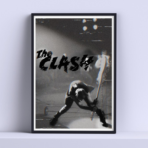 Cuadro The Clash Rock N Roll 30x40cm Listo Para Colgar