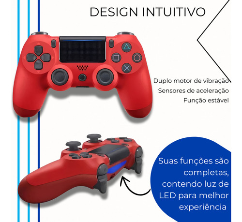 Controle Colorido Sem Fio Compatível Com Ps4 Pc Celular Tv