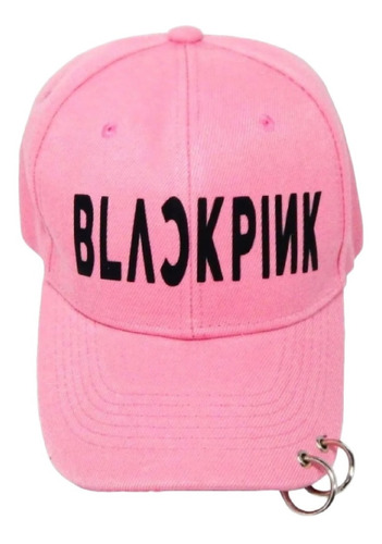 Imagen 1 de 3 de Gorra Blackpink Black Pink Kpop Coreano Moda Asiatica Jennie Lisa Kim 2 Aros