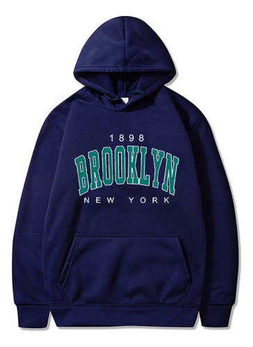Ff A Sudadera Con Capucha Estampada Brooklyn 1898 New York