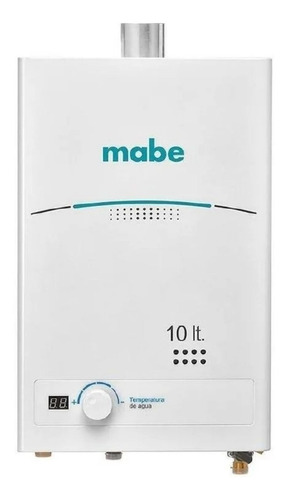 Calentador De Agua Tiro Forzado Mabe 10lts. Blanco Cmd10tfbc