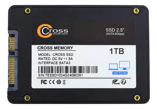 Ssd 1tb Sata Ill Cross -3 Anos Ssd1tb | MercadoLivre