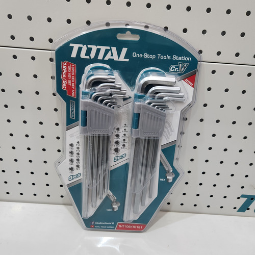 Juego Llave Allen + Torx X 18pcs Total Hexagonales
