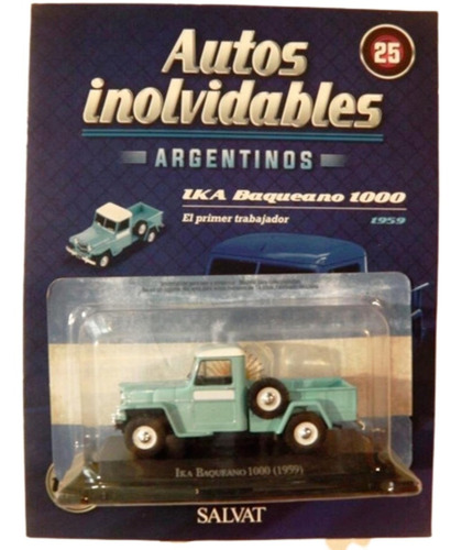 Autos Inolvidables Argentinos Ika Baqueano 1000 Numero 25