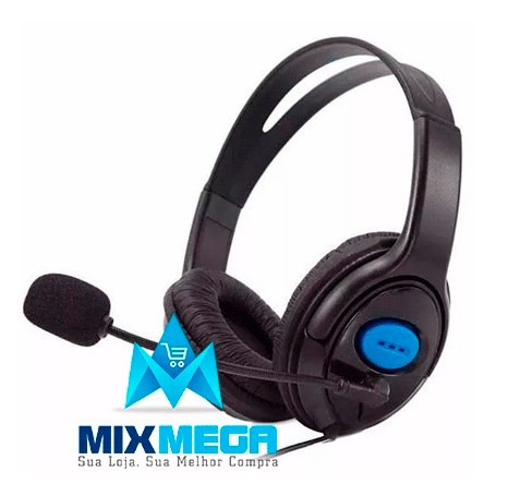 Headset Fone De Ouvido Ps4 Playstation 4 Jogos Online Skype