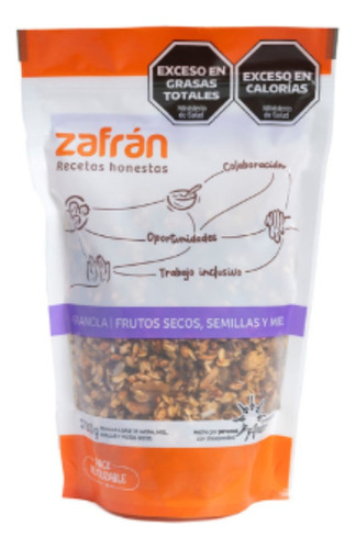 Granola Zafran Frutos Secos, Semillas Y Miel X 300g