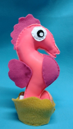 Muñeco No Peluche De Apego Tela Pez Amigo Sirenita