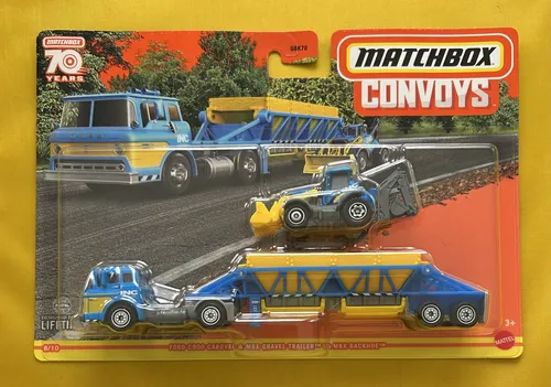 Matchbox Convoys Ford C900 Cabover & Mbx Gravel Trailer