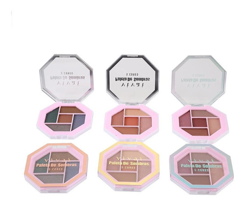 Paleta De Sombras Vivai 5 Cores