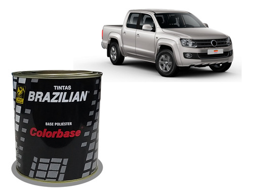 Tinta Automotiva Colorbase Brazilian Vw Prata Reflex 900 Ml