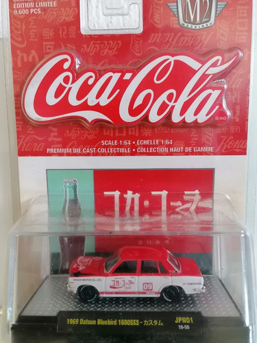 1969 Datsun Bluebird 1600sss Marca M2 Coca Cola Esc. 1:64