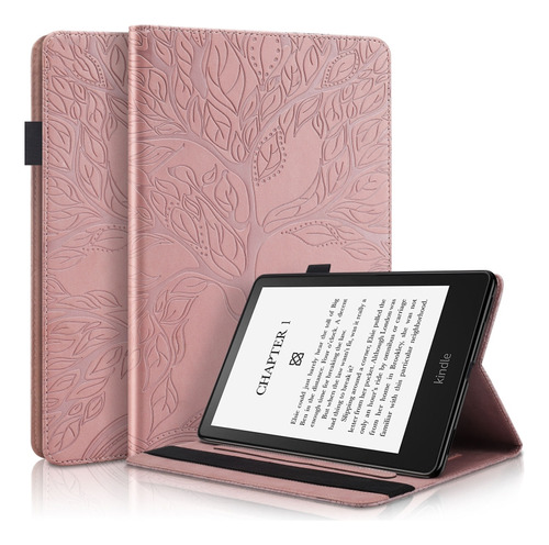 Funda Life Tree De Color Oro Rosa Para Amazon Kindle Paperwh