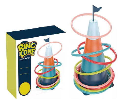 Juego De Cono Anillos Lanza Aros Encesta Aro Ring Cone