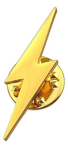 Broche Pin Para Terno Rayo Plata Enchapada Oro 18k