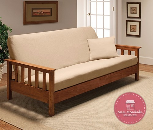 Funda Para Sillón Futón De 3 Cuerpos En Tela Bull O Rústica