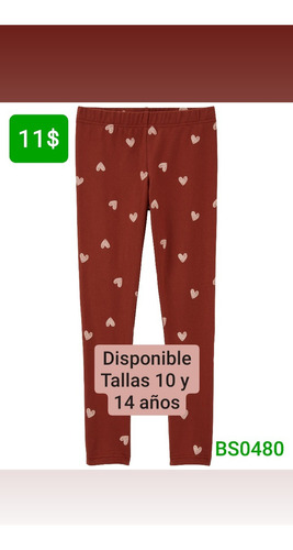 Leggins Para Niña Bs0480