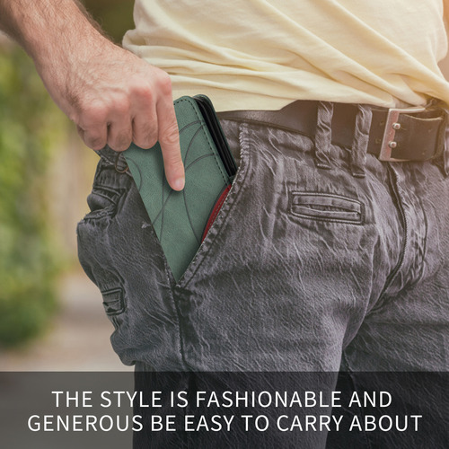 Funda Para Oppo Reno Series De Piel Sintética De Alta Calidad, Funda Protectora Tipo Cartera Con Ranura Para Tarjetas, Soporte, Etc., Color Verde