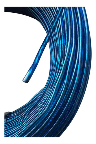Rollo De Cable Cysamex Remoto Cal.18 Azul 100 Metros