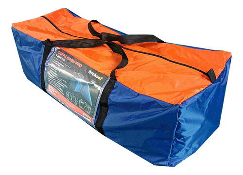 Carpa Kabu Pro Broksol Para 4 Personas Camping Cubretecho Color Azul