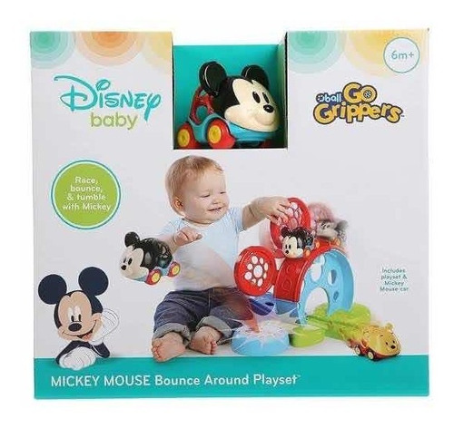 Centro Juego Rebote Disney Carritos Go Grippers Mickey Mouse