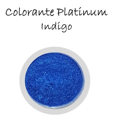Colorante Platinum Indigo Dustcolor Polvo Metalizado