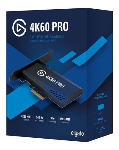 Capturadora Uhd 4k Game Streaming Elgato 4k60 Pro Pcie Cuota