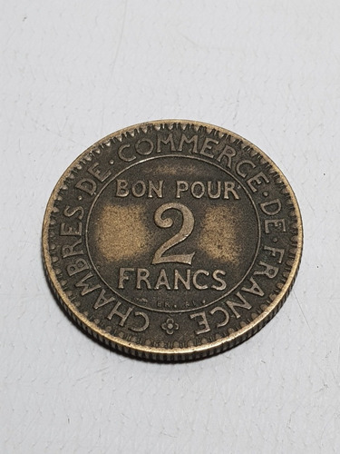 Imagen 1 de 6 de Antigua Moneda 2 Francos 1924 Francia Mag 58023