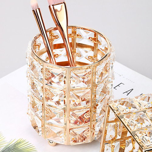 Herramienta De Maquillaje Storage Brush Pot, De Cristal Nór