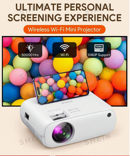 Proyector Led 1080p  Full Hd,bluetooth,android, Windows Mac