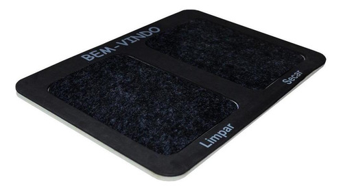 Alfombrilla desinfectante para baño de pies, color negro