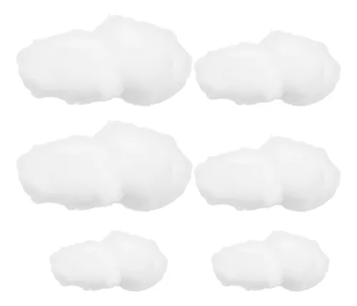 Decoración De Nubes De Algodón Con Fondo De Nube, 6 Unidades
