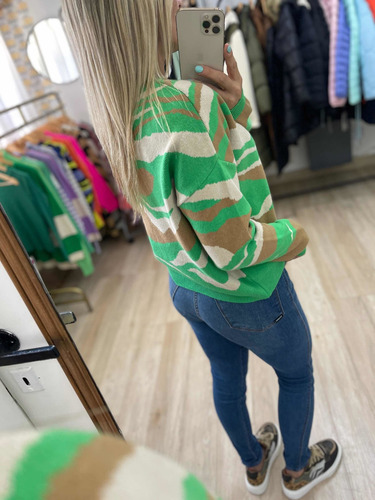 Imagen 3 de 7 de Sweater Doble Bremer Colores Mujer The Big Shop