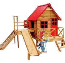 Comprar Casita Infantil Madera Con Tobogán Y Escalador Día Del Niño