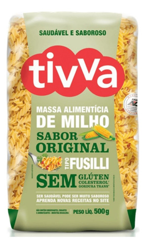 Macarrão Fusili Original sem Glúten Tivva 500g