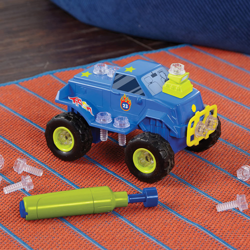 Camión Monstruo Design Y Drill Para Aprendizaje Interactivo