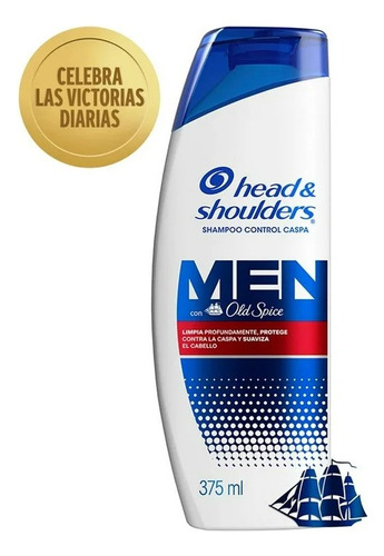 3 Pza Shampoo Head & Shoulders Men Con Old Spice Control Cas