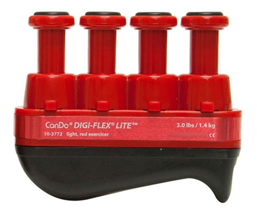 Cando Digi-flex Lite Ejercitador De Mano/dedos Rojo/ligera Color Rojo