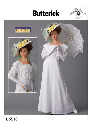 Butterick Patterns Disfraz Sombrero Para Mujer Diseño Talla