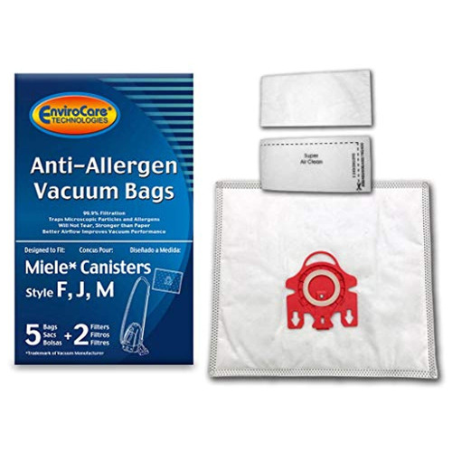 Miele F J M Hepa Allergen Canister Azul Cuello Bolsas Y Filt