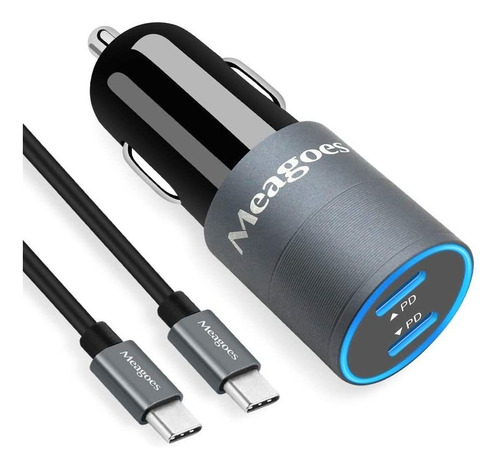 Usb C Coche Cargador Compatible Para Samsung S20 Galaxy...