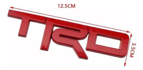 Emblema Trd Rojo Parrilla Toyota Tacoma Tundra Hilux Rav4 Fj