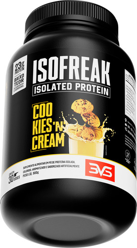 Whey Isolado Isofreak 900g Sabor: Cookies And Cream - Fórmula Avançada Com 23g De Proteína Por Dose